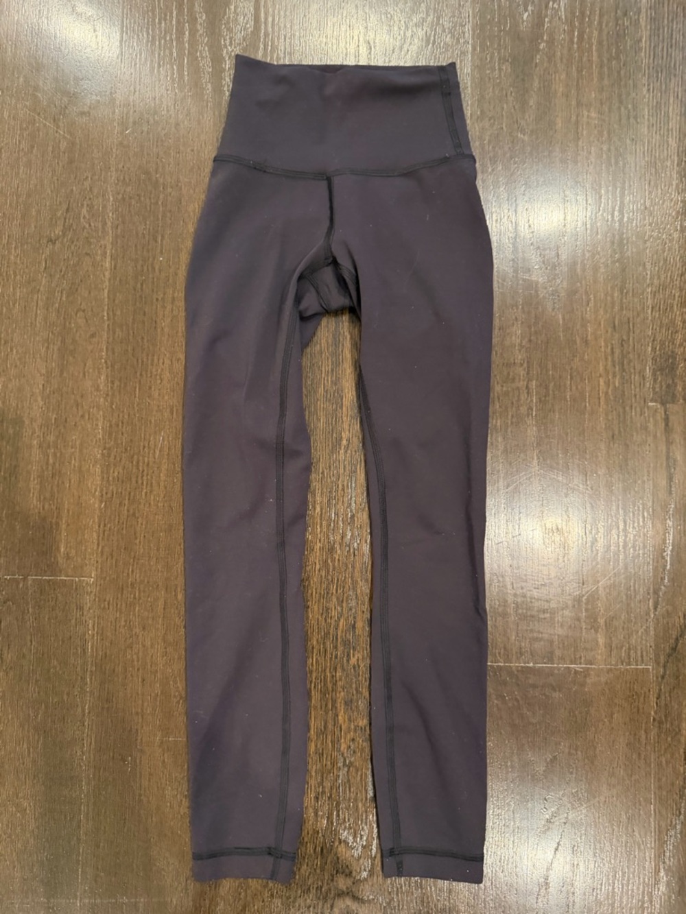 Kids Lulu Lemon High-Waist Black Leggings Size 0